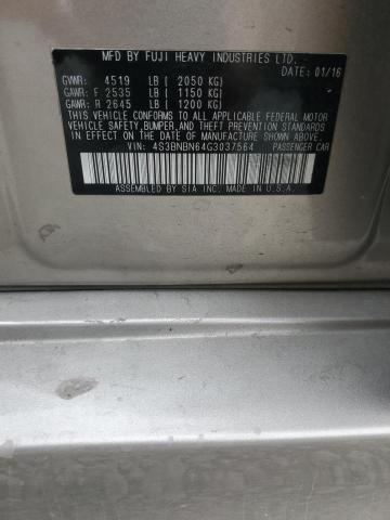 4S3BNBN64G3037564 Subaru Legacy 2.5i Limited