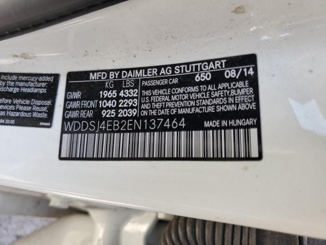 WDDSJ4EB2EN137464 Mercedes-Benz CLA 250