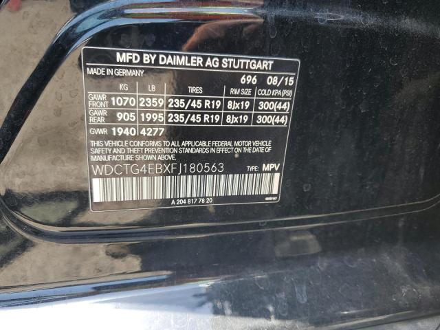 2015 MERCEDES-BENZ GLA 250 - WDCTG4EBXFJ180563