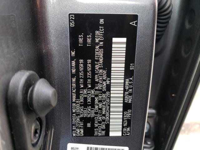 VIN 5TDKBRCH4PS587299 2023 Toyota Highlander, Hybri... no.14