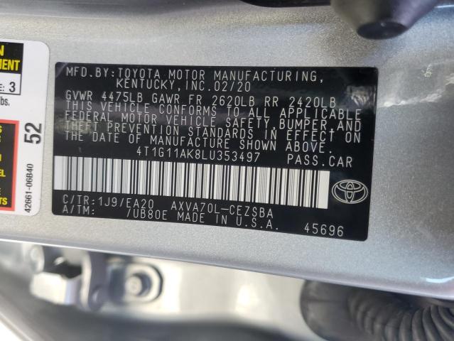 4T1G11AK8LU353497 Toyota CAMRY SE