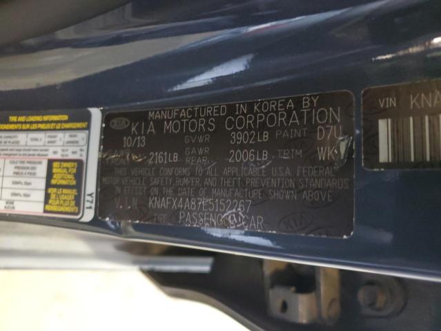 KNAFX4A87E5152267 KIA FORTE EX