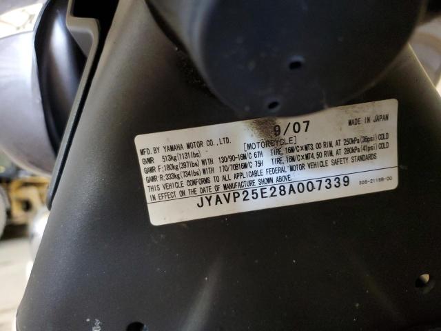 2008 YAMAHA XVS1300 CT JYAVP25E28A007339