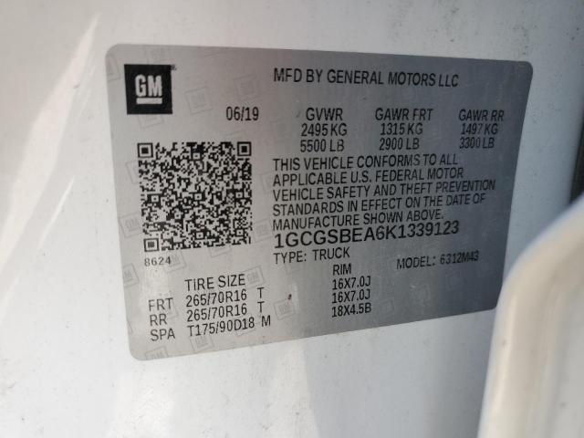 1GCGSBEA6K1339123 Chevrolet Colorado