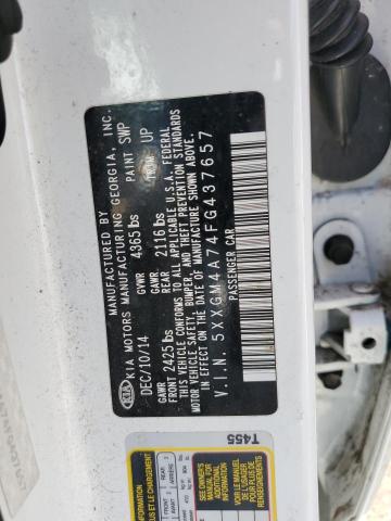 5XXGM4A74FG437657 KIA Optima Lx