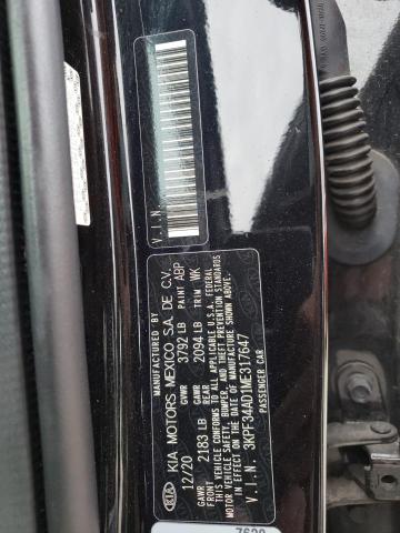 3KPF34AD1ME317647 KIA Forte Gt Line