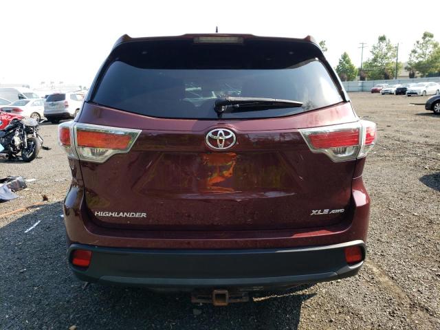 VIN 5TDJKRFH9ES009896 2014 Toyota Highlander, Xle no.6