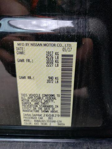 1N4AL3AP4HC260829 Nissan ALTIMA 2.5