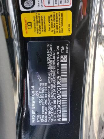 2021 BMW M4 COMPETI - WBS33AZ0XMCG10825