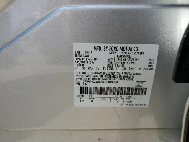 2FMPK3G97KBB08854 2019 FORD EDGE, photo no. 13