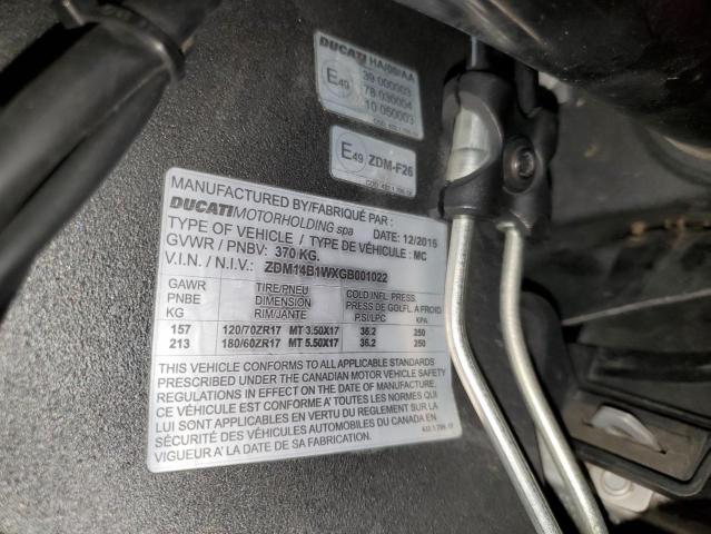 2016 DUCATI SUPERBIKE - ZDM14B1WXGB001022