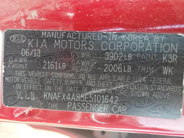 KNAFX4A85E5101642 KIA FORTE EX