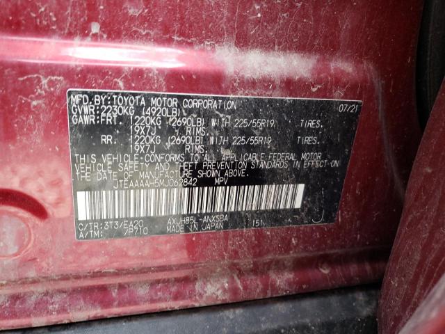 JTEAAAAH5MJ062842 Toyota VENZA LE