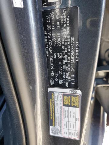 3KPF24AD8ME361230 KIA FORTE FE