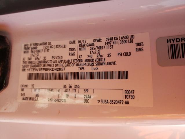 1FTEW1EP8FKD42857 Ford F150 Supercrew