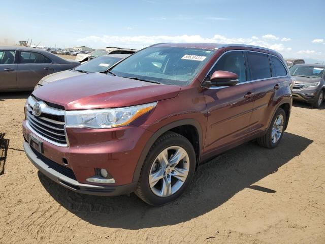 VIN 5TDDKRFH7ES013412 2014 Toyota Highlander, Limited no.1