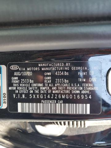 5XXG14J26MG016954 KIA K5 LXS
