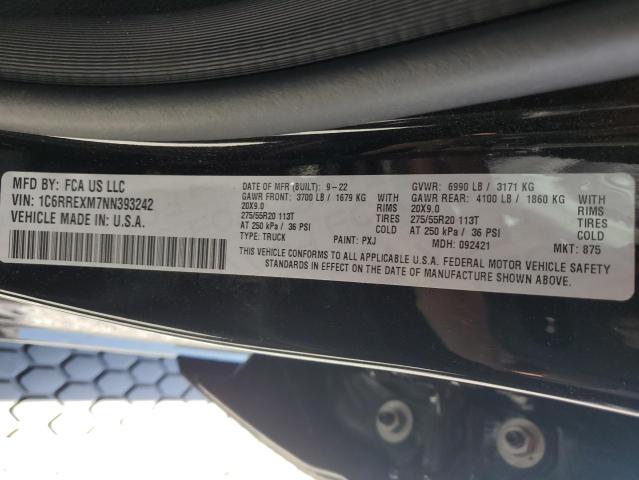 2022 RAM 1500 HFE - 1C6RREXM7NN393242
