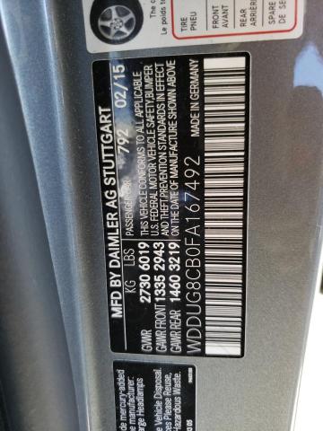WDDUG8CB0FA167492 Mercedes-Benz S 550