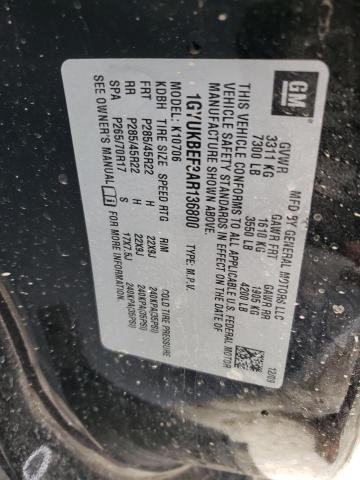 2010 Cadillac Escalade Luxury VIN: 1GYUKBEF3AR136800 Lot: 59799423