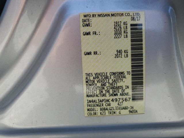 1N4AL3AP1HC497567 Nissan ALTIMA 2.5