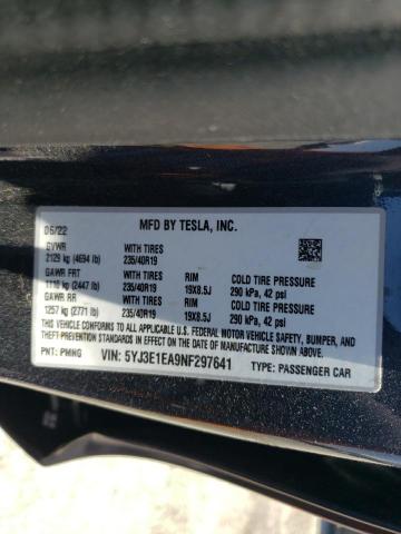 5YJ3E1EA9NF297641 Tesla Model 3  12