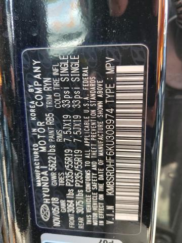 2019 HYUNDAI SANTA FE X - KM8SRDHF6KU308974