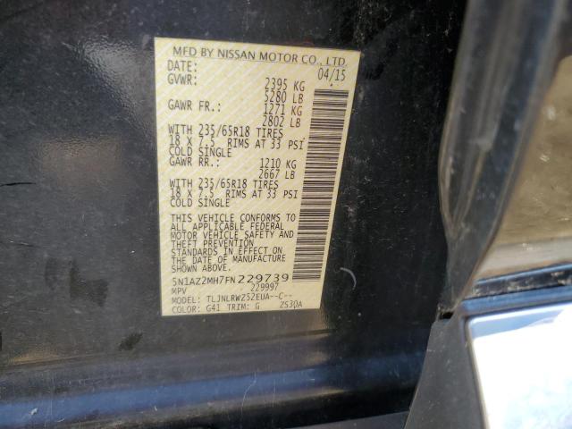 5N1AZ2MH7FN229739 Nissan MURANO S