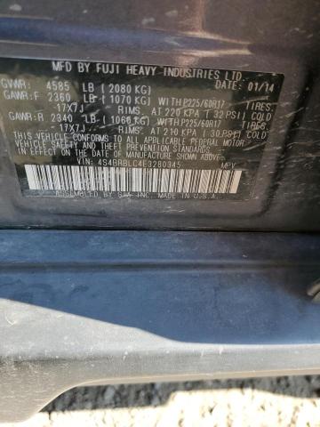 4S4BRBLC4E3280345 Subaru OUTBACK 2.