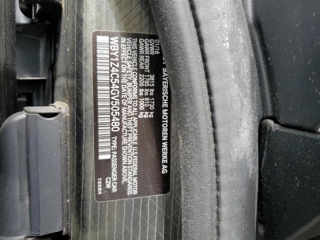 2016 BMW I3 REX - WBY1Z4C54GV505480