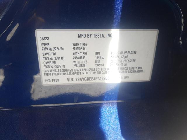 7SAYGDEE4PA129557 Tesla Model Y