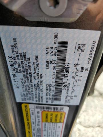 3FA6P0LU1KR200172 Ford FUSION SE