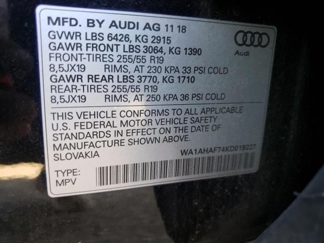 VIN WA1AHAF74KD019227 2019 Audi Q7, Premium no.14