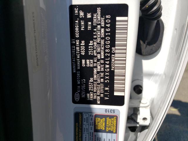 5XXGW4L28GG016408 KIA OPTIMA SX