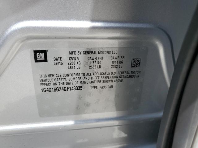 2016 BUICK LACROSSE 1 1G4G15G34GF143335