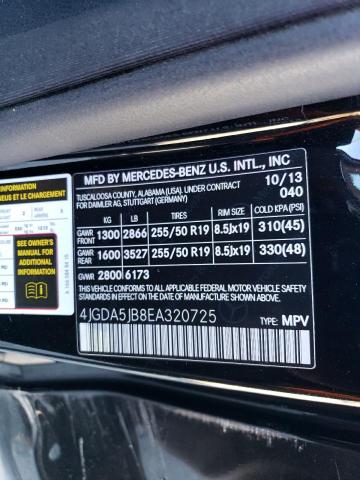 4JGDA5JB8EA320725 Mercedes-Benz ML 350