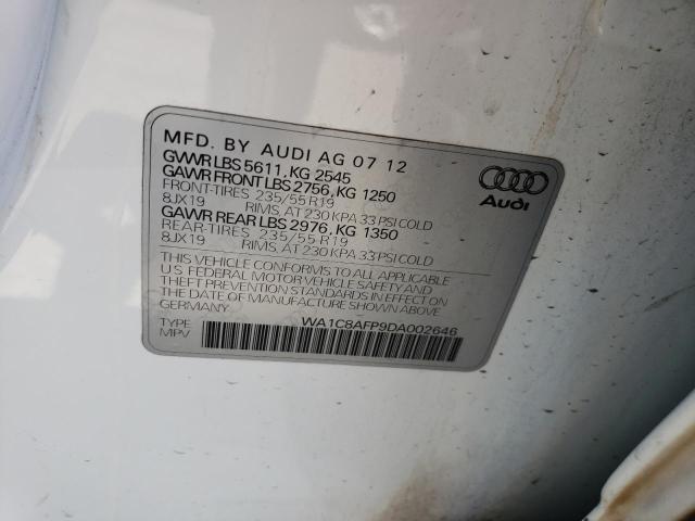 VIN WA1C8AFP9DA002646 2013 Audi Q5, Premium Hybrid no.13