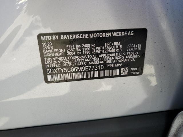5UXTY5C06M9E77310 BMW X3 Xdrive30i