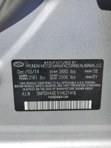 5NPDH4AE1FH621416 Hyundai ELANTRA SE
