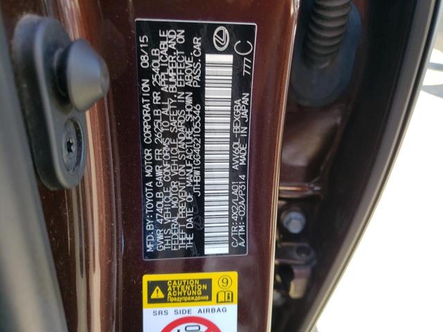 2016 LEXUS ES300H - JTHBW1GG4G2105346