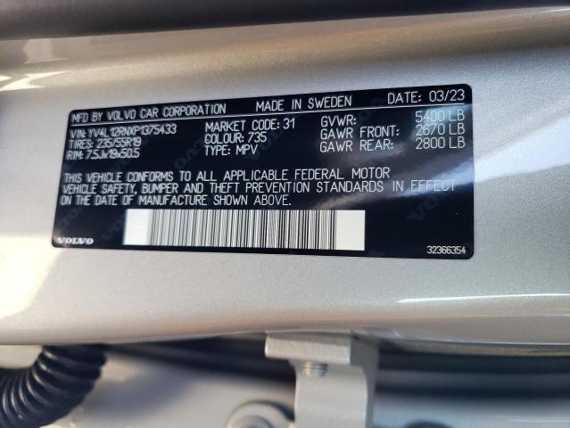 2023 VOLVO XC60 PLUS YV4L12RNXP1375433