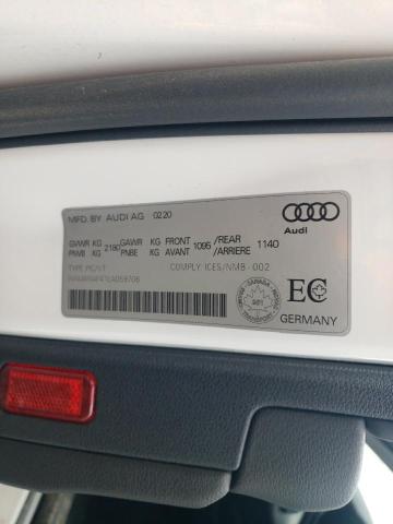 2020 AUDI A4 KOMFORT - WAUANAF41LA059706
