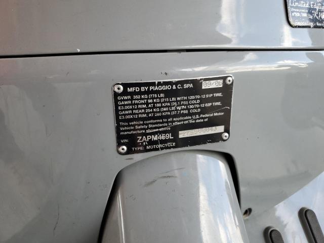 2007 VESPA GTS 250 ZAPM459L275500043