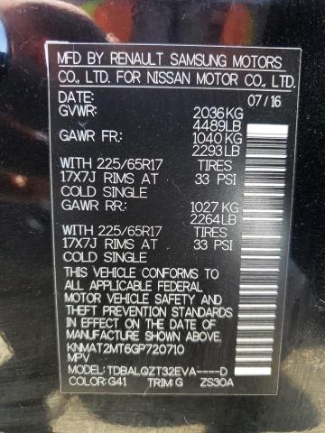 KNMAT2MT6GP720710 Nissan ROGUE S