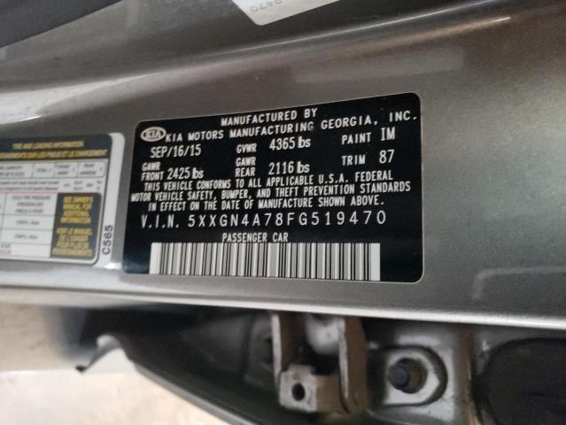 5XXGN4A78FG519470 KIA OPTIMA EX
