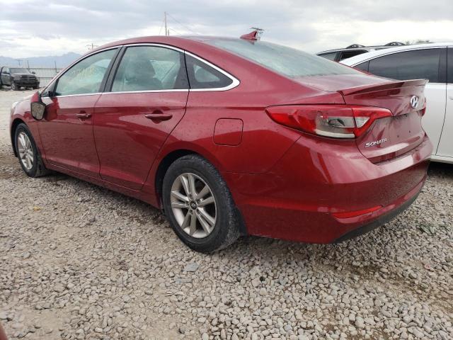 VIN: 5NPE24AF5GH281588 Auction: COPART Lot: 60530193 Location: UT - SALT LAKE CITY 5NPE24AF5GH281588 HYUNDAI SONATA 2016 BURGUNDY Photo 2