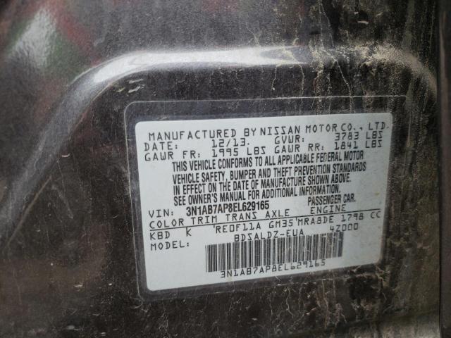 3N1AB7AP8EL629165 | 2014 NISSAN SENTRA S
