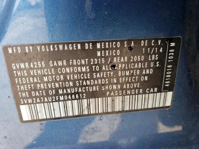 2015 VOLKSWAGEN GOLF TDI - 3VW2A7AU2FM046612