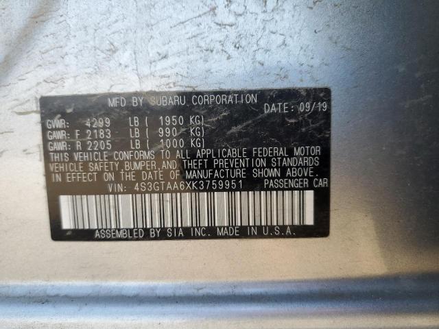 4S3GTAA6XK3759951 Subaru Impreza
