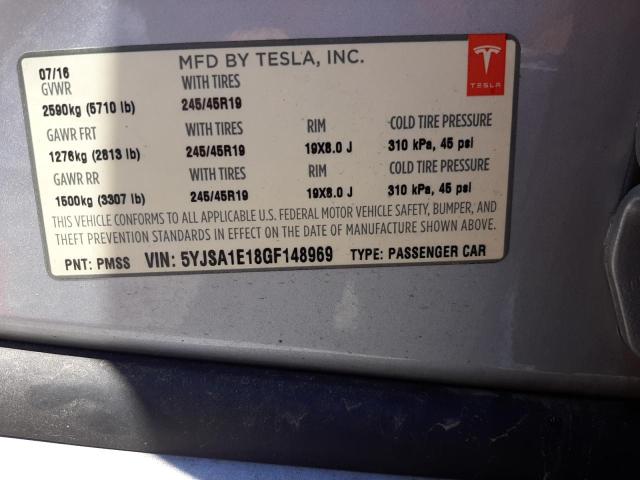 5YJSA1E18GF148969 Tesla MODEL S